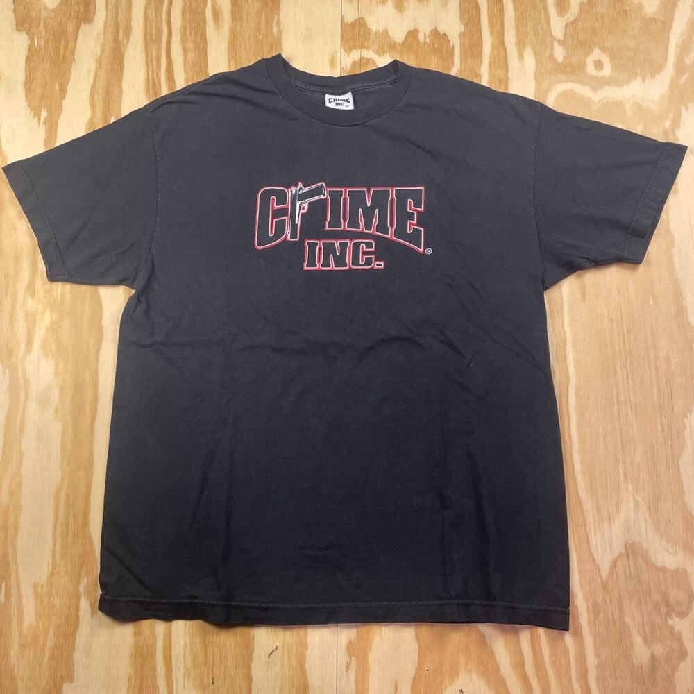 Vintage 90s Crime Inc. Film Noir T-Shirt – Men’s XL